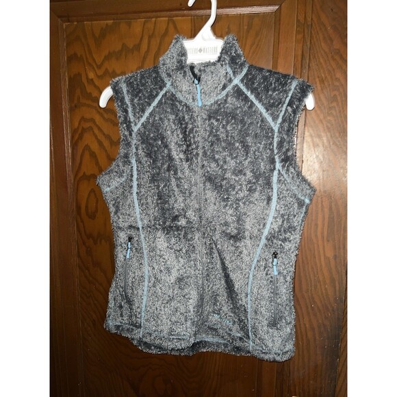 Marmot vest Womens Sz M Fleece Full Zip Fuzzy Sleeveless Zip Pockets gorp hiking - Picture 7 of 7